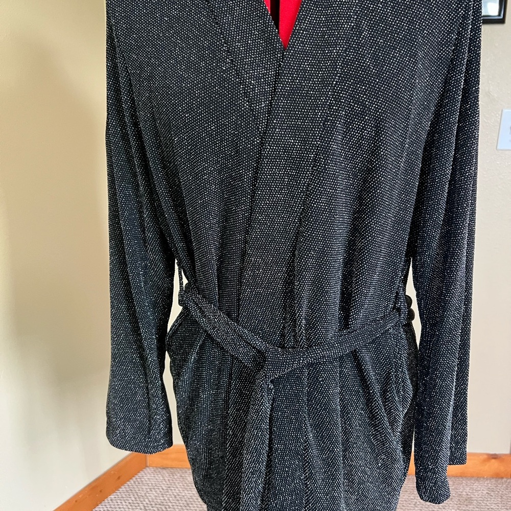 Black/Silver Lightweight Evening Jacket - image 1